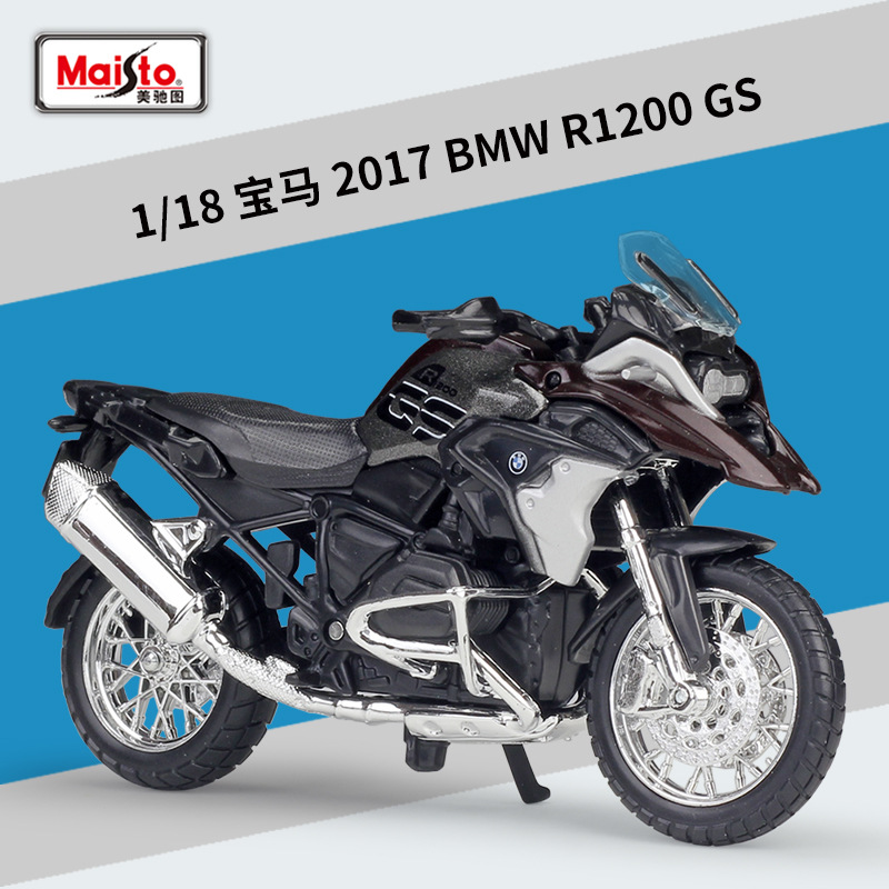 Mô Hình Xe Mô Tô bmw r1200gs Lora MC1 Bằng Hợp Kim Tỉ Lệ 1: 18
