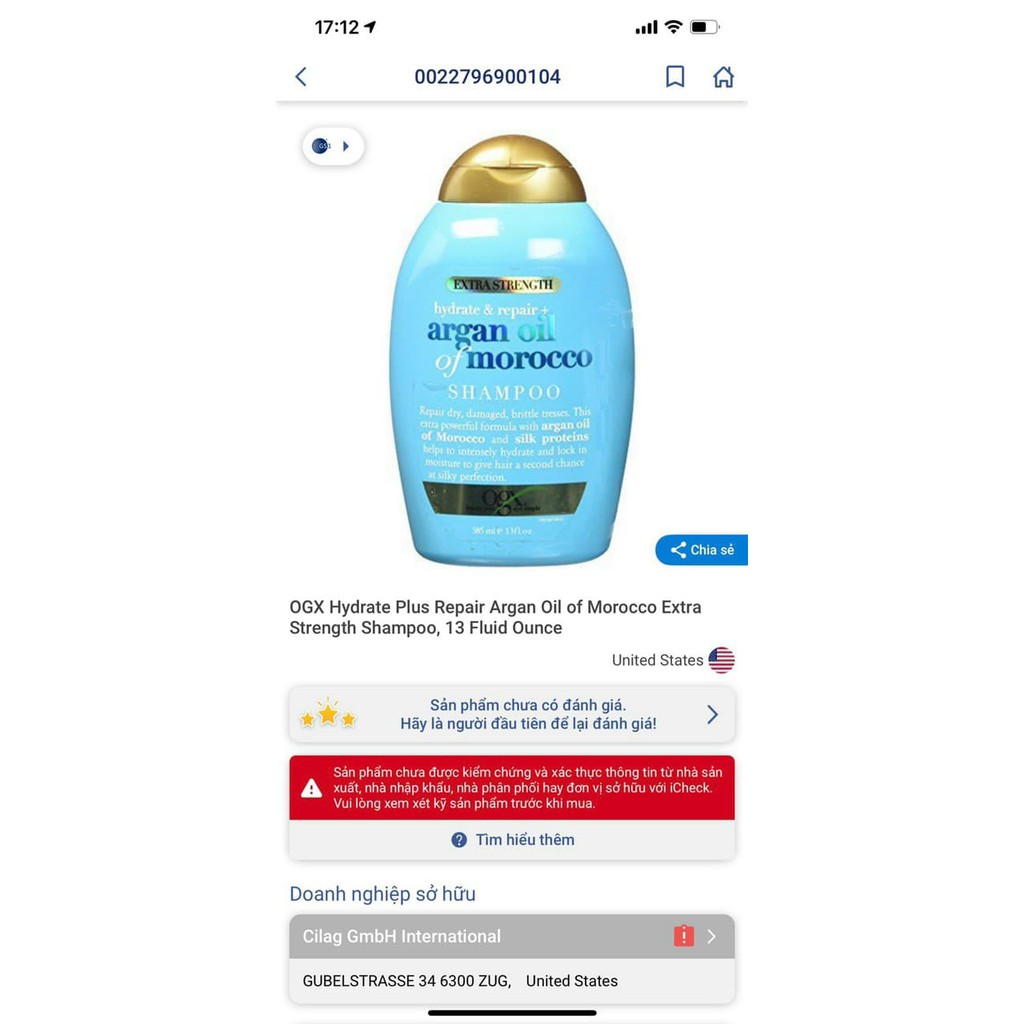 Dầu Xả ARGANOIL OF MOROCCO 385ml