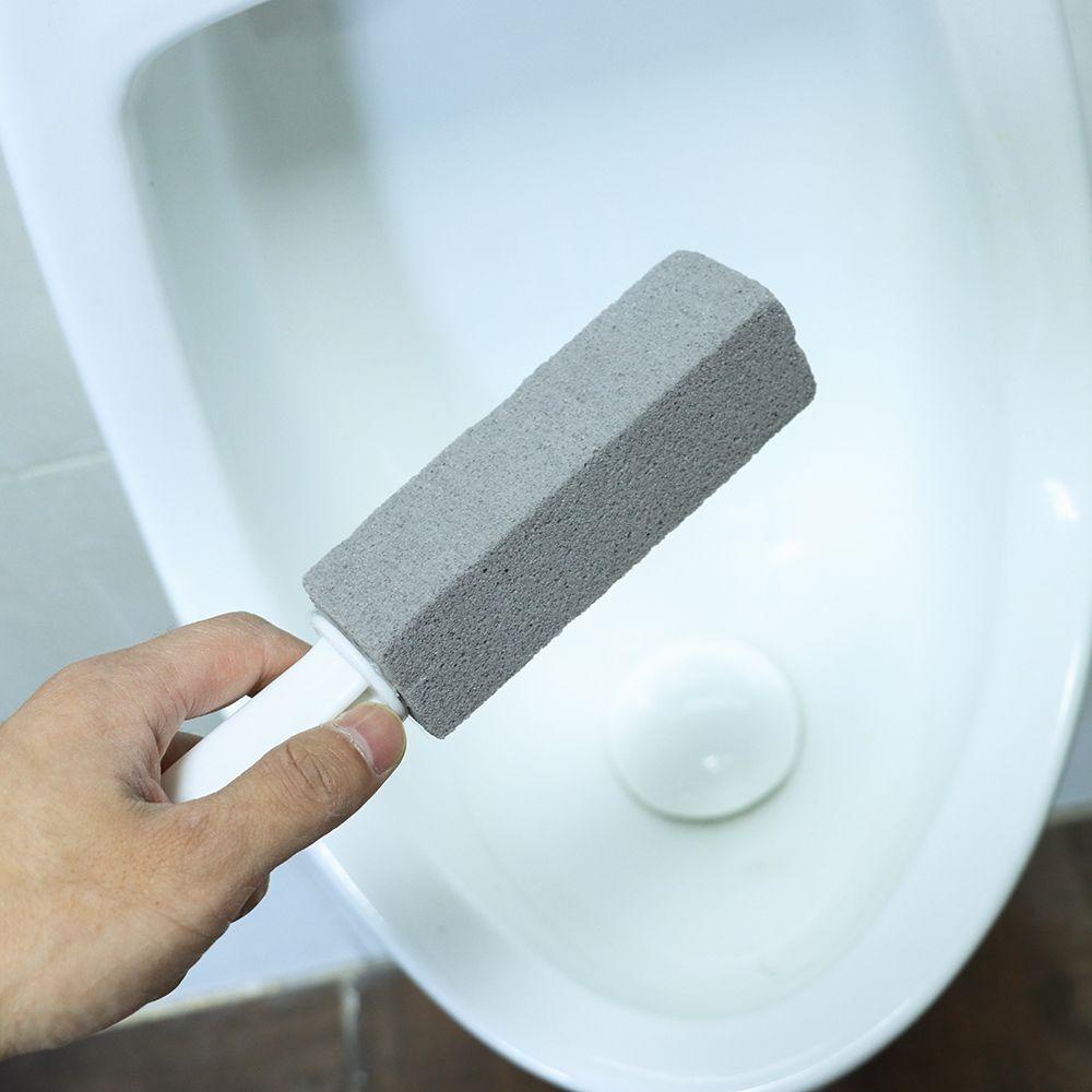 MUVAKO Bàn Chải Cọ Bồn Cầu Có Tay Cầm Cứng Tẩy Vết Bẩn Màu Vàng