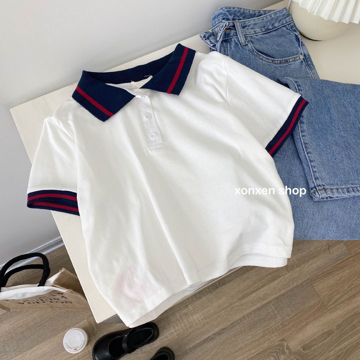 Áo thun polo nữ croptop Xonxen shop chất cotton thoáng mát free size, mã 1135 | BigBuy360 - bigbuy360.vn