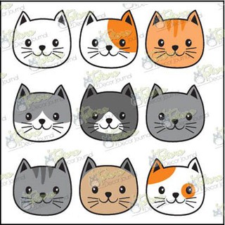 Sticker face Meowy