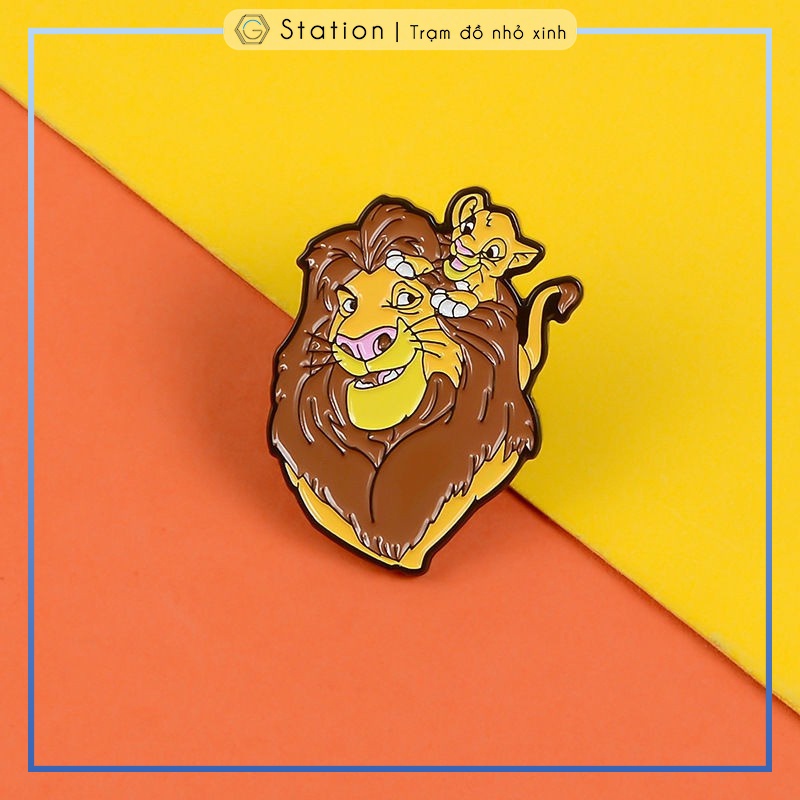 Pin cài áo sư tử Simba trong Lion KIng Vua sư tử - GC401