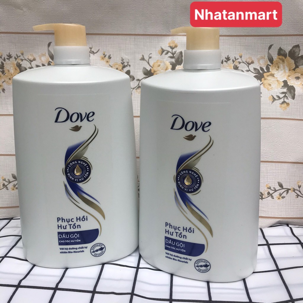 Dầu gội DOVE phục hồi hư tổn chai 1,4kg.