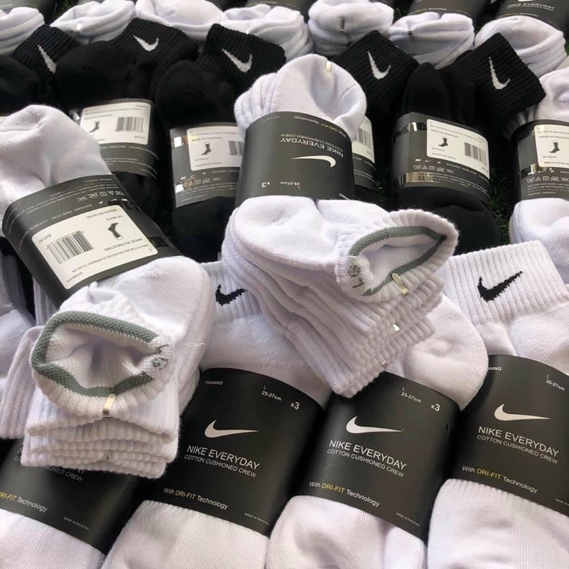 Tất vớ thể thao nam nữ Nike drifit cổ trung