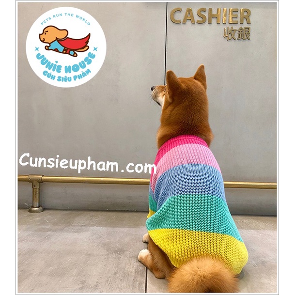 Áo len Tết 7 màu xinh xắn cho chó lớn