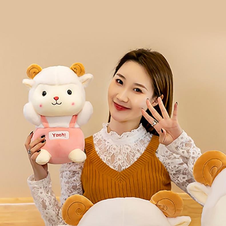 Gấu Bông, Thú Nhồi Bông Cừu Mặc Yếm