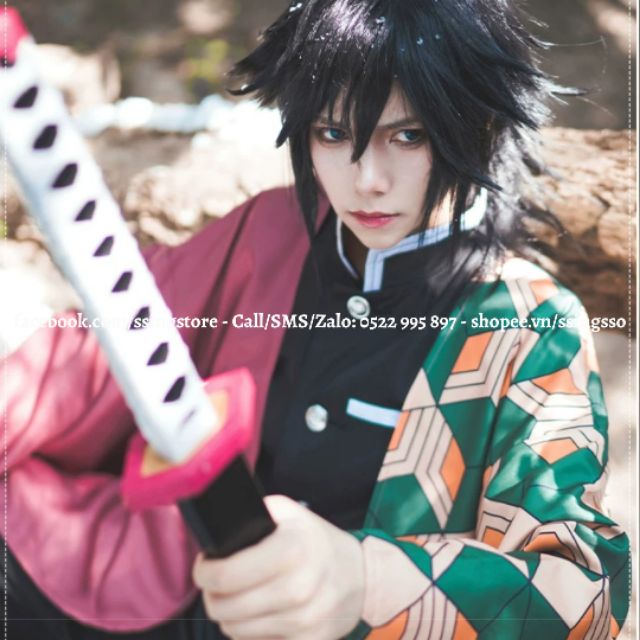 Set COSPLAY Tomioka Giyuu trong Anime Kimetsu Yaiba Zenitsu