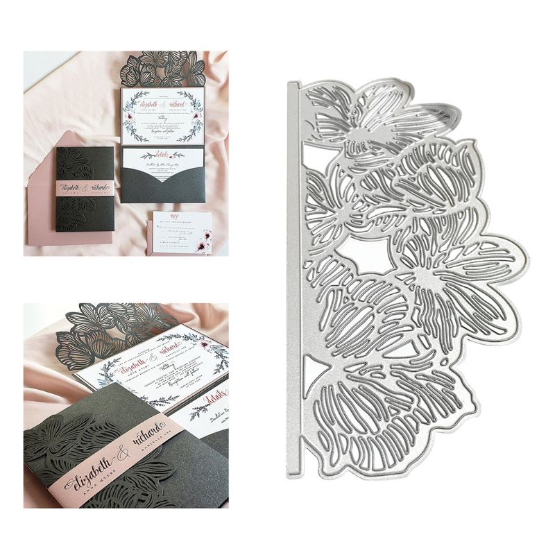 Khuôn Cắt Giấy Làm Từ Kim Loại Hình Hoa Trang Trí Scrapbook