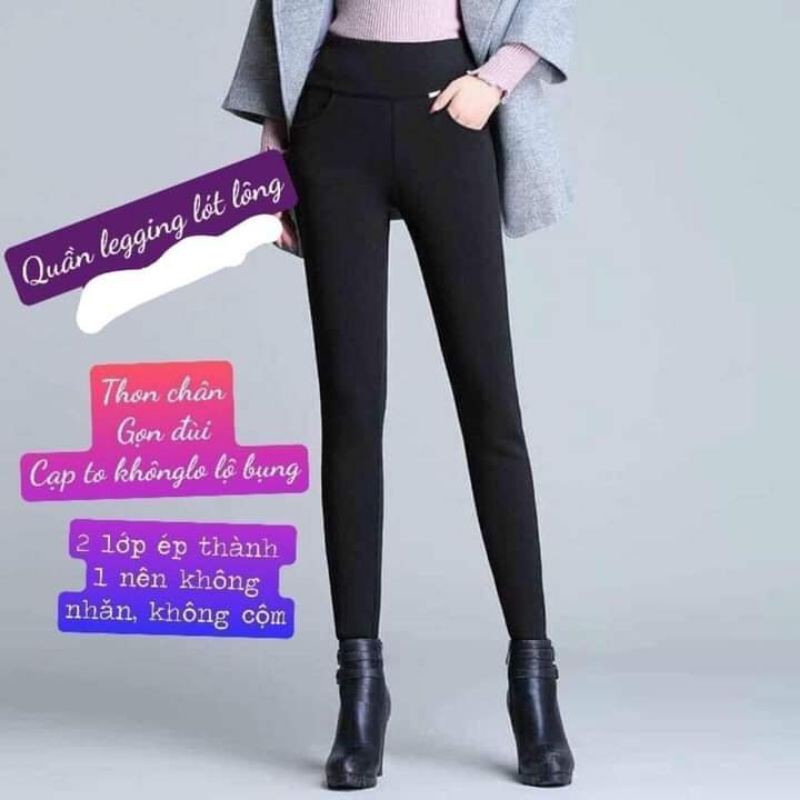 QUẦN LEGGING LÔNG THỎ SIÊU MỀM MƯỢT