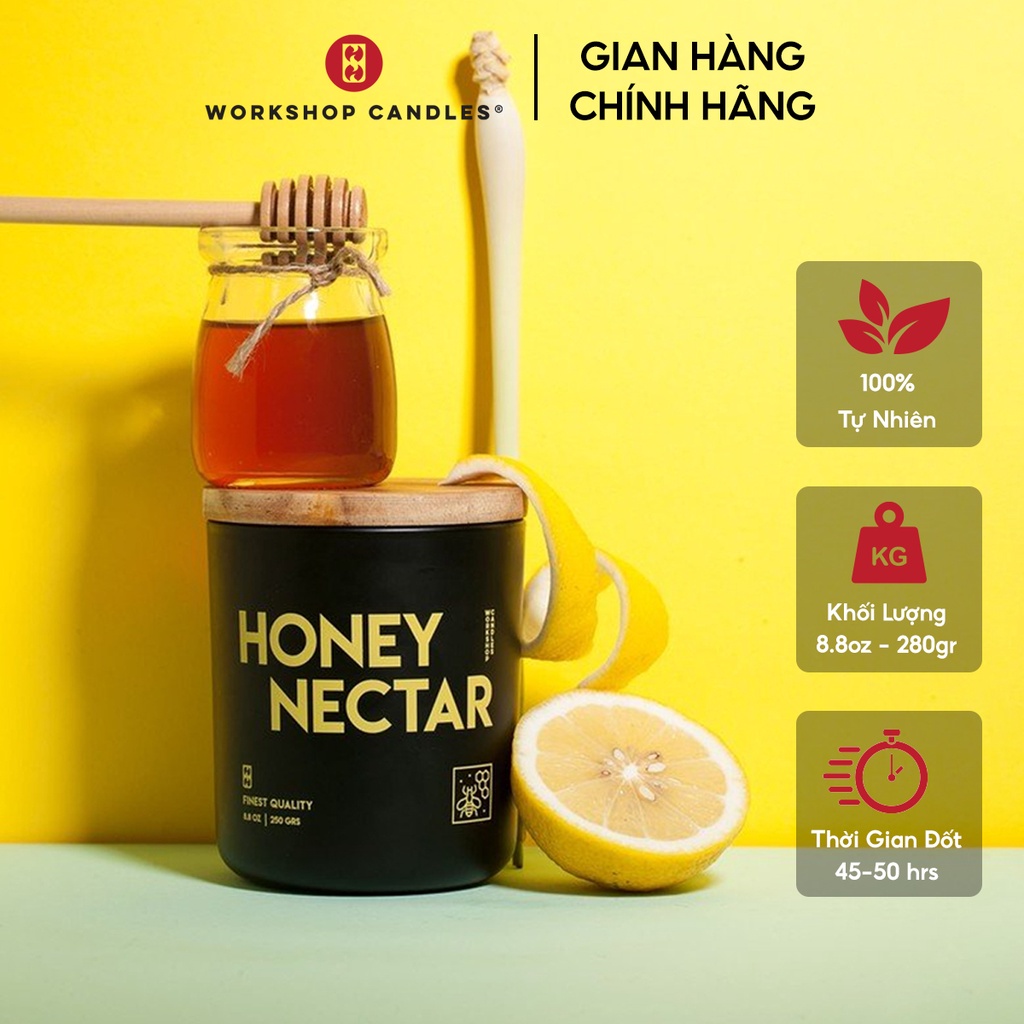 Nến thơm Honey Nectar Workshop Candles H&amp;H Home 8.8 oz