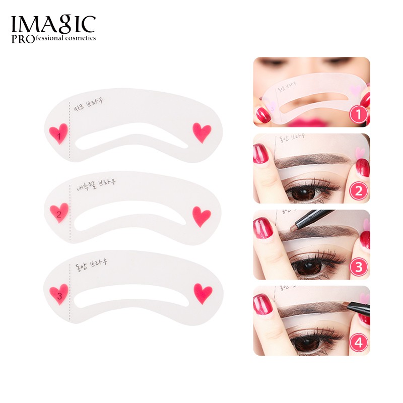 Bộ mỹ phẩm IMAGIC gồm mascara + kẻ mắt + khuôn kẻ lông mày + dụng cụ uốn mi