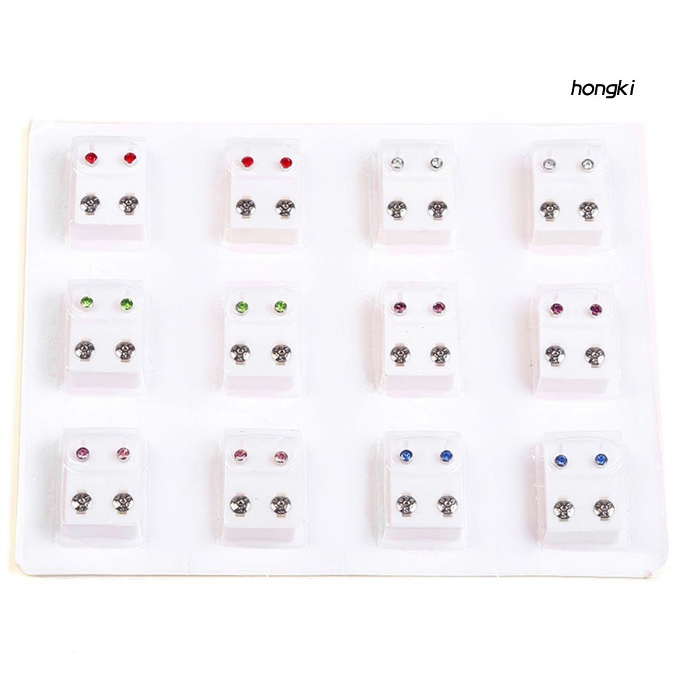 Bộ 12 Đôi Khuyên Tai Cho Máy Bấm Lỗ Tai