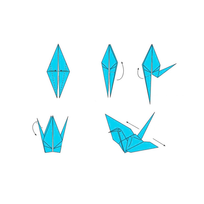 Bộ 100 Giấy Gấp Origami Hai Mặt