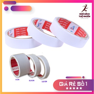 Băng keo 2 mặt 1.2f 2.5f 5f băng keo hai mặt 1,2cm 2,5cm 5cm