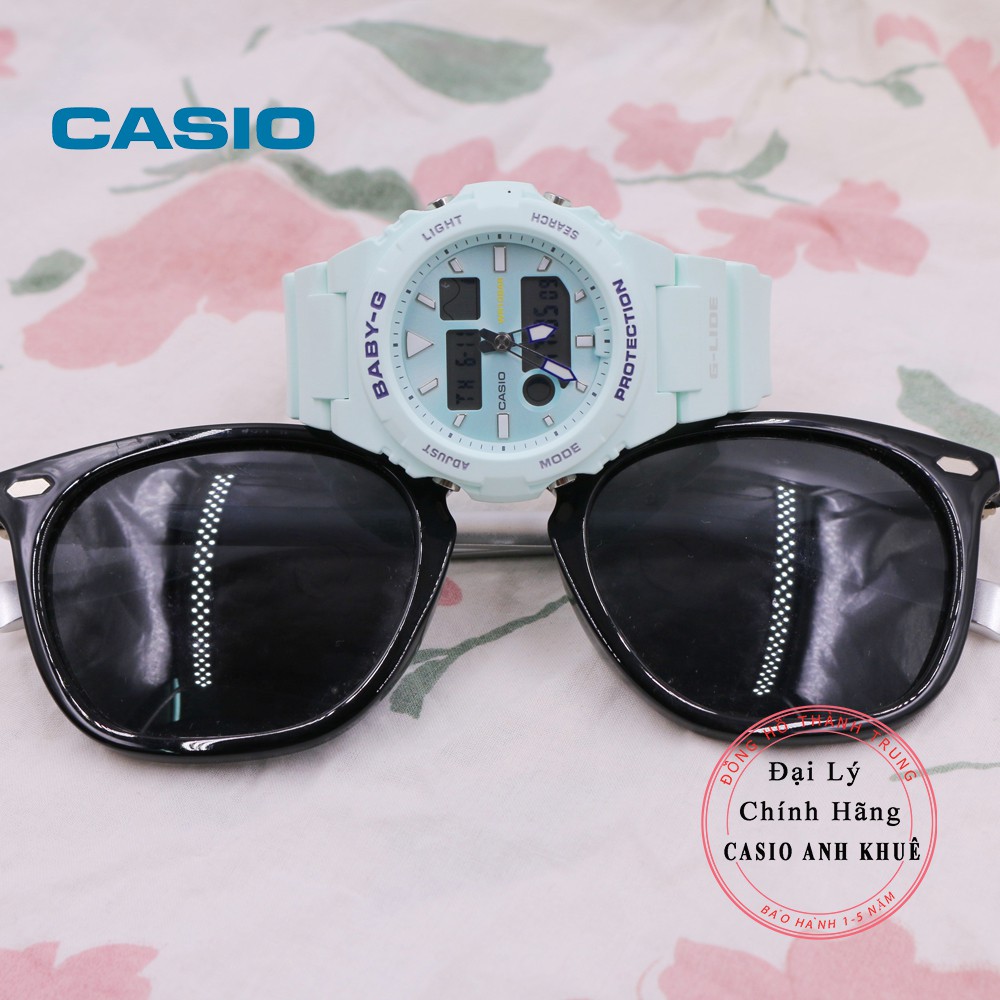 Đồng hồ Casio nữ Baby-G BAX-100-3ADR dây nhựa ( màu xanh bạc hà )