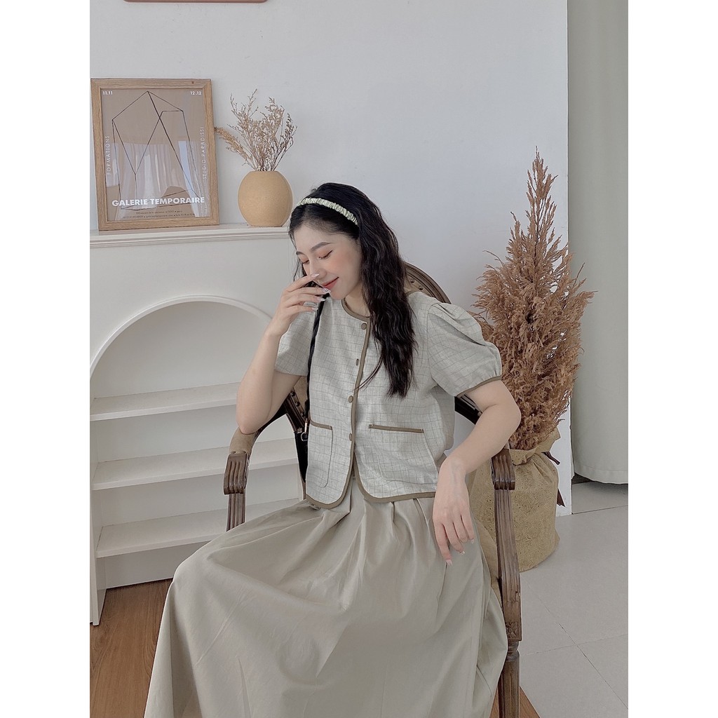 ÁO KHUY BỌC XANH CỐM | BigBuy360 - bigbuy360.vn