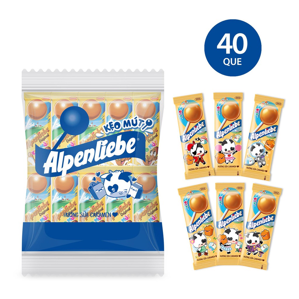 Kẹo Mút Alpenliebe (Gói 40 Que)