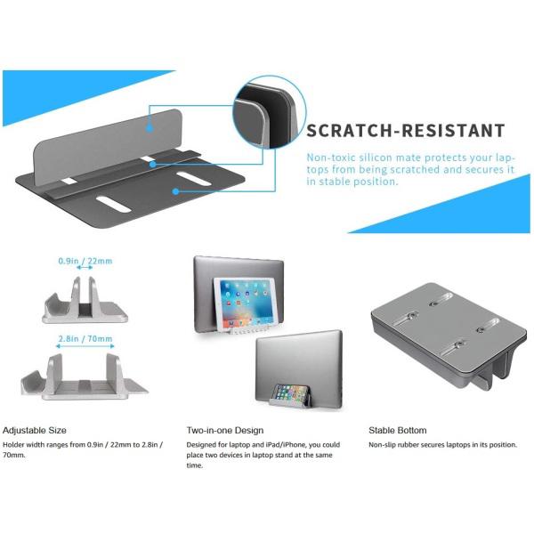 Giá đỡ laptop dạng đứng cho Macbook Pro / Air Microsoft Surface