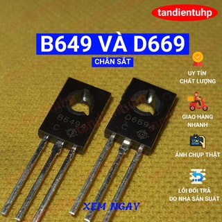 5 CHIẾC BÓNG BÁN DẪN - TRANSISTOR B649 - D669 TO126 1.5A/160V