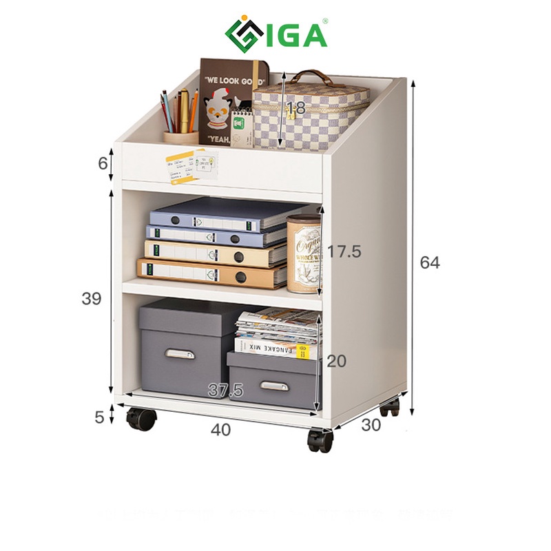 Kệ sách gỗ nhiều tầng, Tủ sách gỗ giá rẻ - GP190