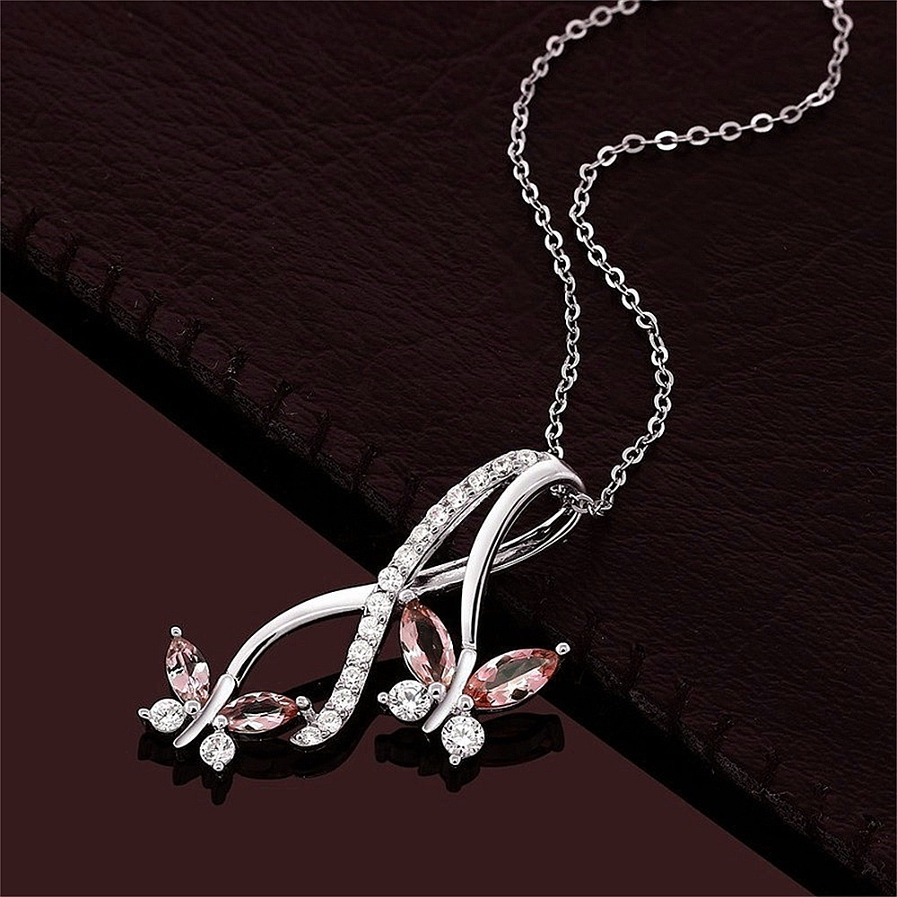 Vòng cổ Mặt Hình Bướm Đính Đá Zircon Đơn Giản Thời Trang Cho Nữ