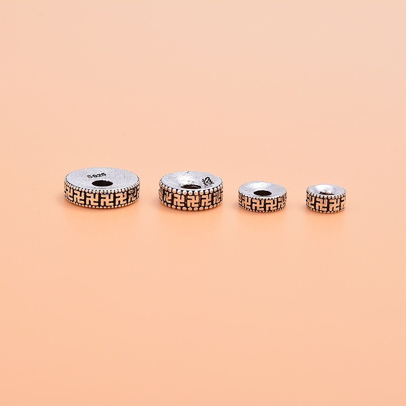 🔥 GIÁ BÁN SỈ 🔥 Bạc chuẩn: Charm bạc chặn chữ vạn bạc - Hàng chuẩn - đẹp, TH360