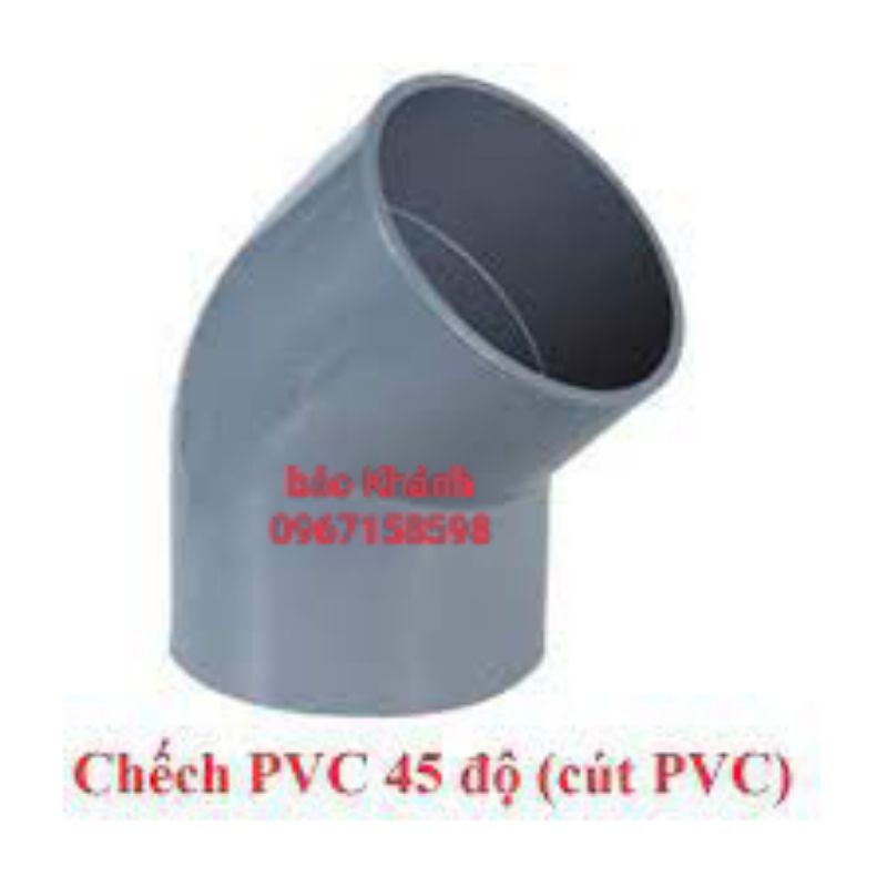 Cút.chếch nối ống nhựa PVC phi 75.phi 90.phi110