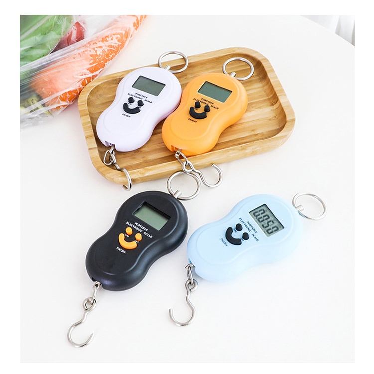 Cân Điện Tử Mini Cầm Tay Mặt Cười - Tiện Dụng (10G - 50Kg)