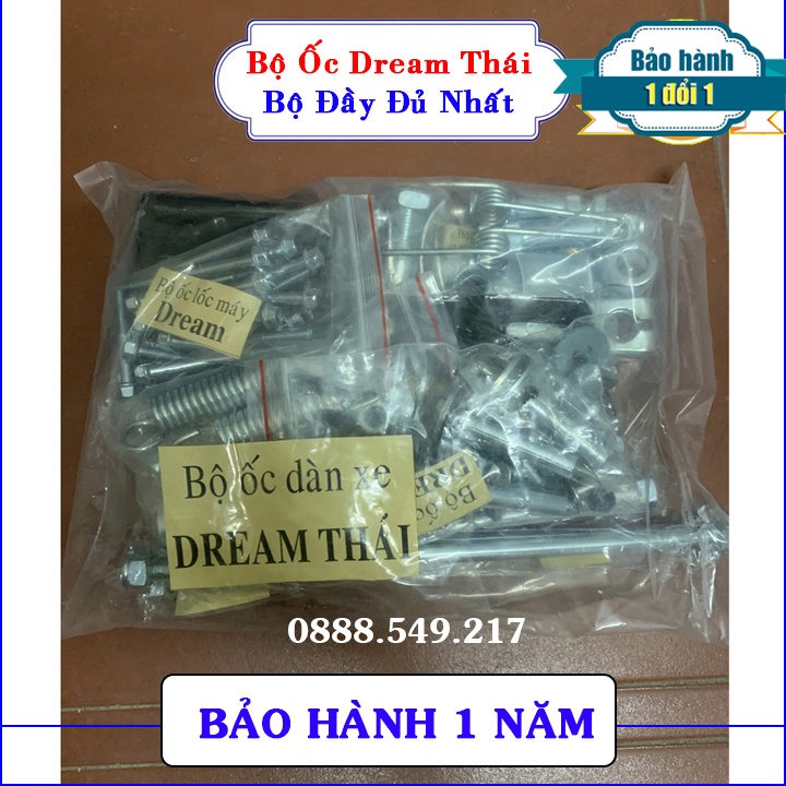 Bộ ốc xe Dream Thái đầy đủ nhất