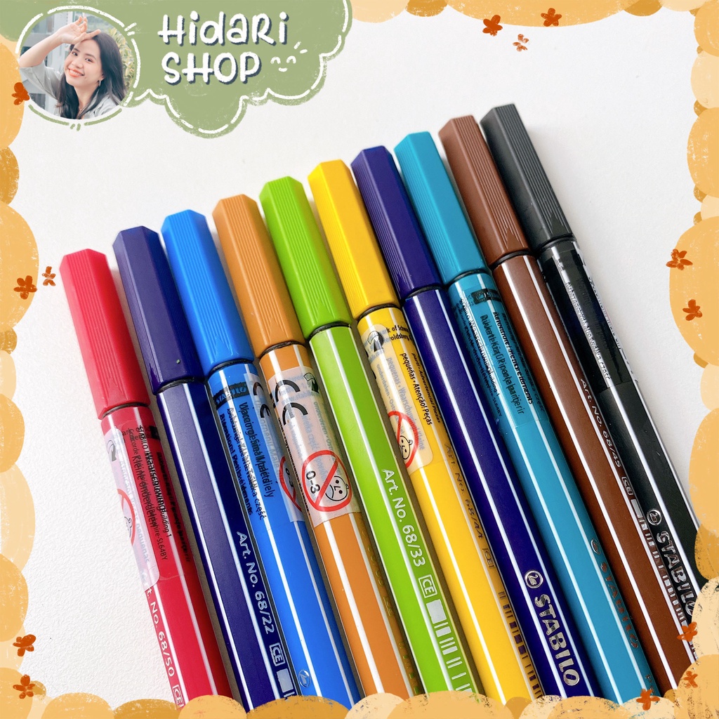(cây lẻ) Bút Stabilo Pen68  // Hidari