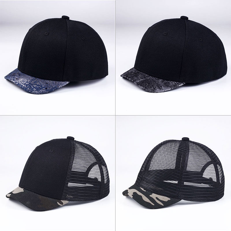 Mũ Lưỡi Trai Cứng Vành Ngắn Vành Cong Phong Cách Retro Mỹ Thời Trang Cho Nam Nữ