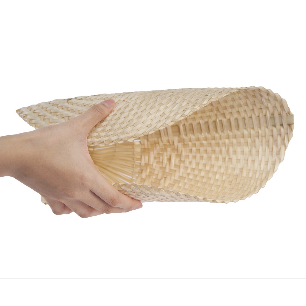 Quạt lá đề màu tự nhiên 3 size 20, 30, 35 cm