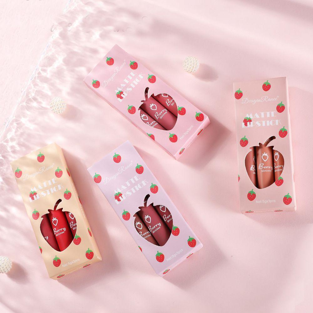 Set 3 Son Kem Lì MAXG Chống Nước Tốt Cho Sức Khỏe