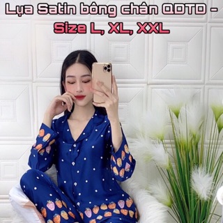 Bộ pijama satin TDQD có size