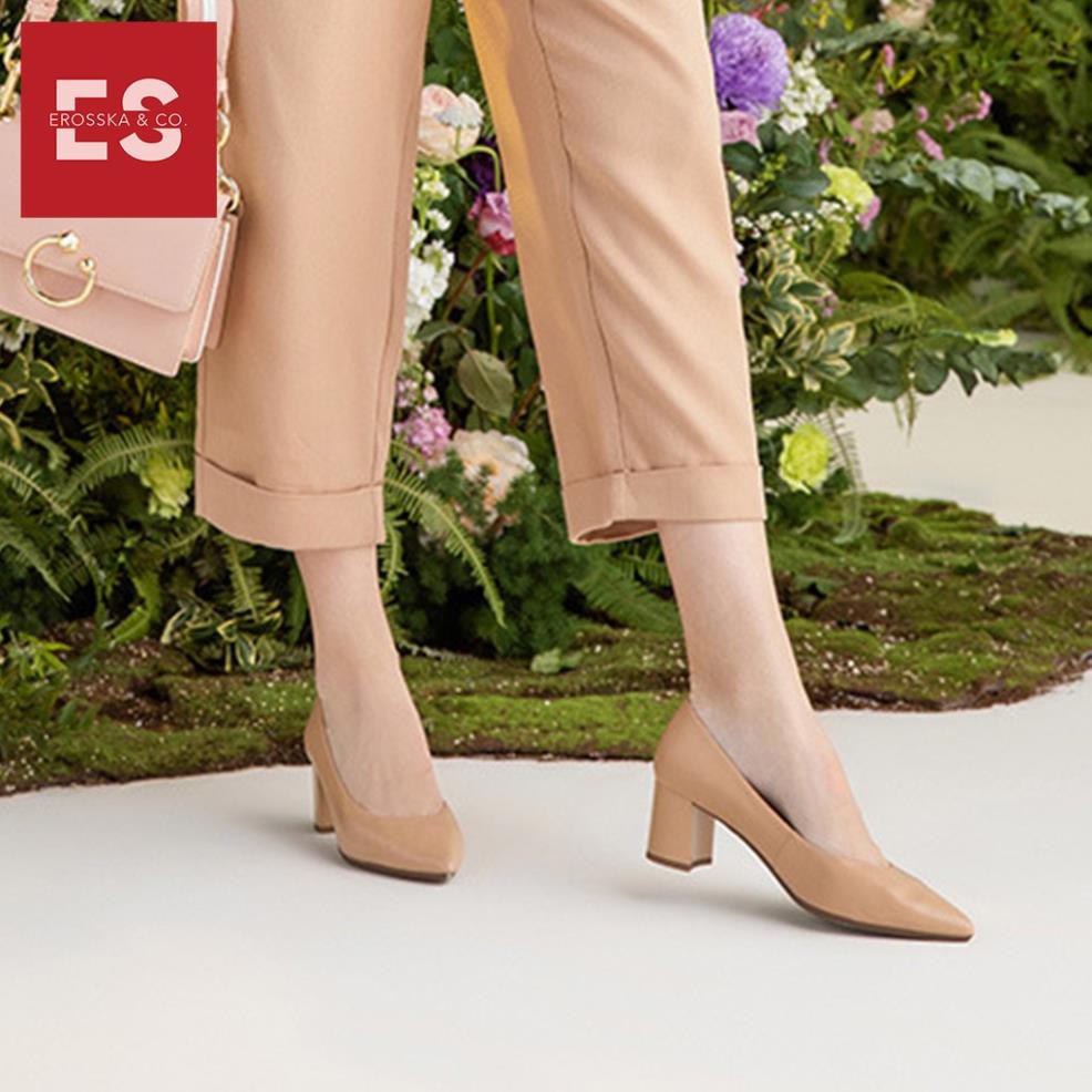 Giày cao gót Eroska thời trang mũi nhọn kiểu dáng cơ bản cao 5cm màu kem [HÀNG CAO CẤP] | BigBuy360 - bigbuy360.vn