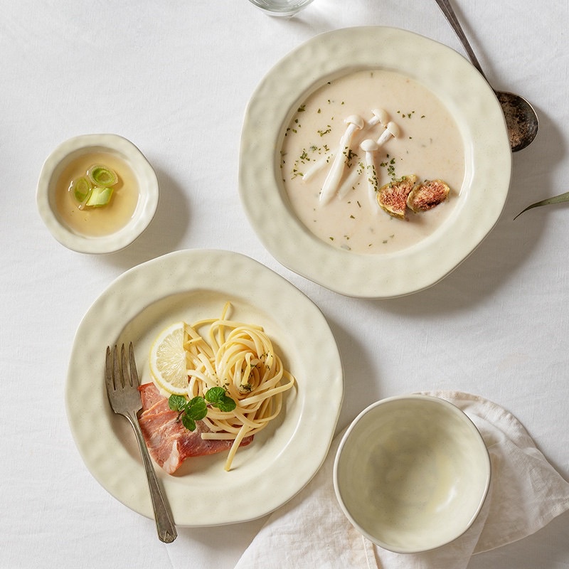 Bộ bát đĩa phong cách Bắc Âu 2 màu pastel