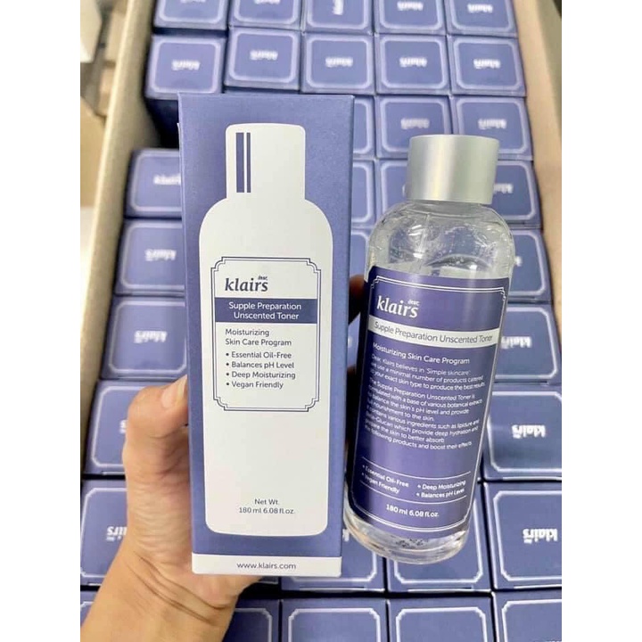 Nước Hoa Hồng Toner Klairs Nước Hồng Dưỡng Ẩm Cho Da Dầu Mụn 180ml - MP194