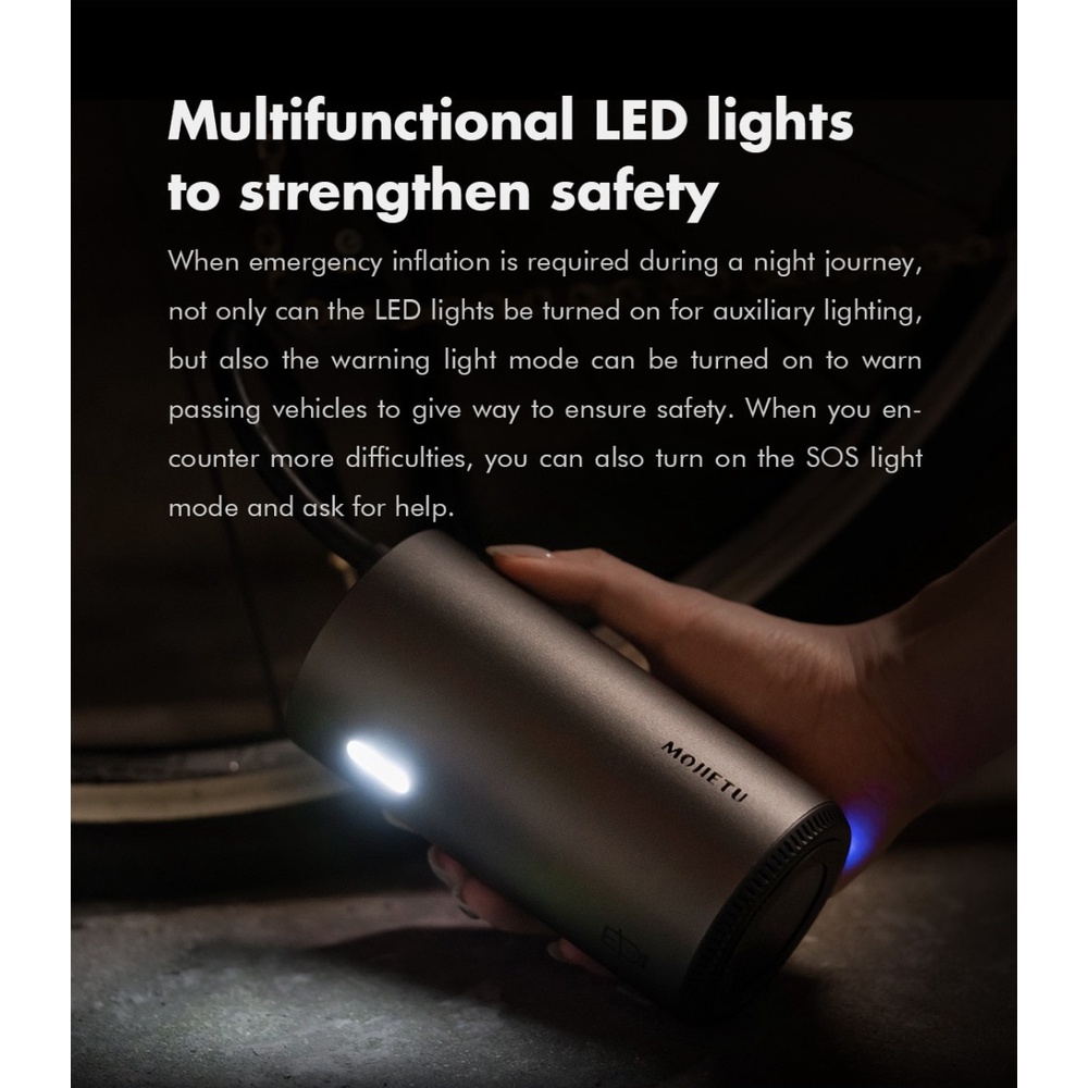 Máy Bơm Lốp Xe Thông Minh Xiaomi Roidmi Mojietu Có Sạc Nhanh Chất Lượng Cao