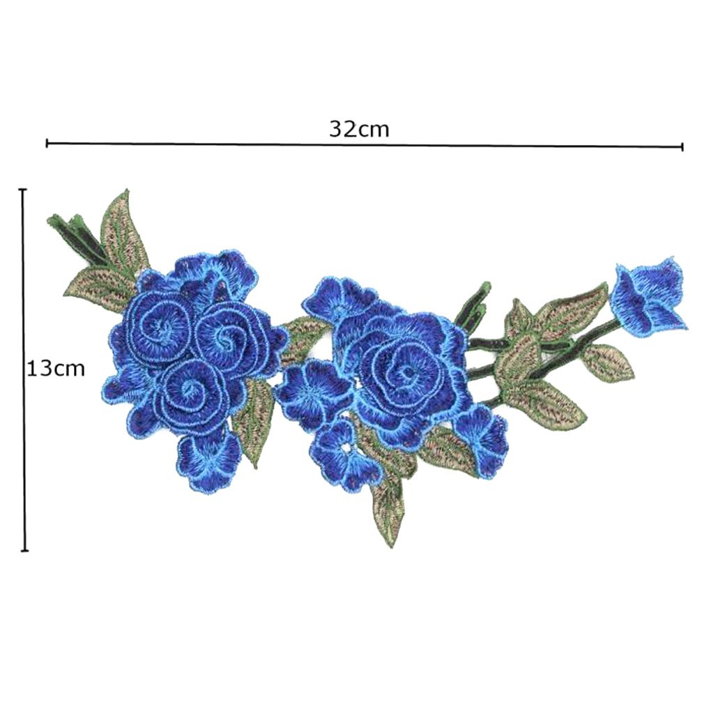 Miếng vá họa tiết thêu hoa 3D trang trí quần áo