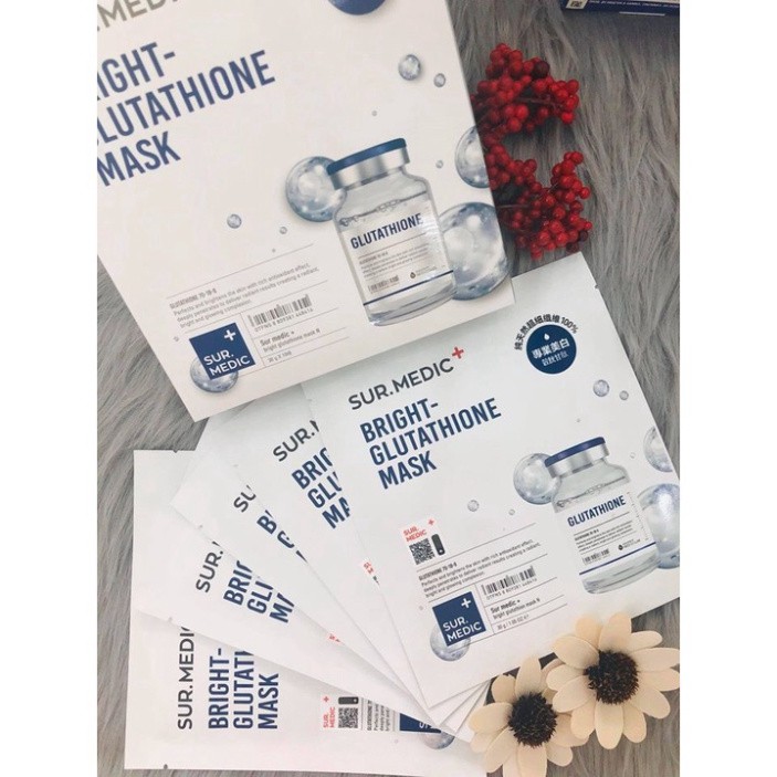 Mặt nạ dưỡng trắng da Sur.medic Bright Glutathione Mask