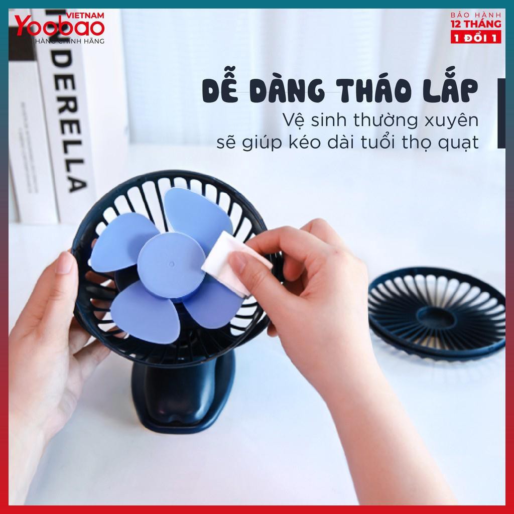 Quạt Mini, Quạt YooBao Tích Điện 6400mAh Động Cơ Bền Và Chạy Cực Êm. Dùng 32 Tiếng- Bảo Hành 12 Tháng | BigBuy360 - bigbuy360.vn
