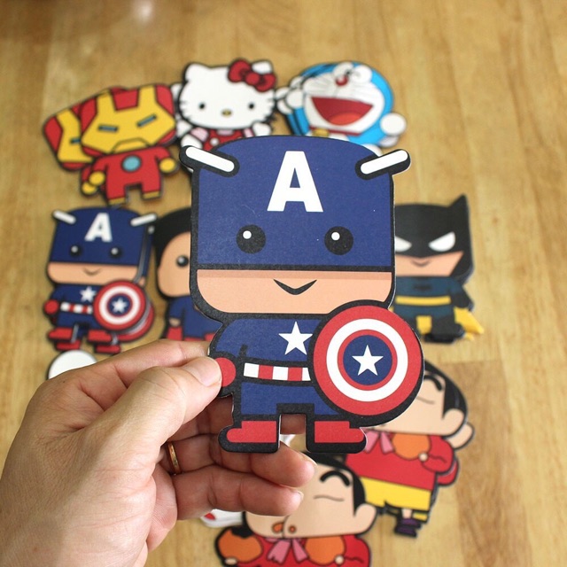 Bao lì xì hoạt hình ngộ nghĩnh 2020 doreamon,iron man,captain,maruko,hello kitty,shin