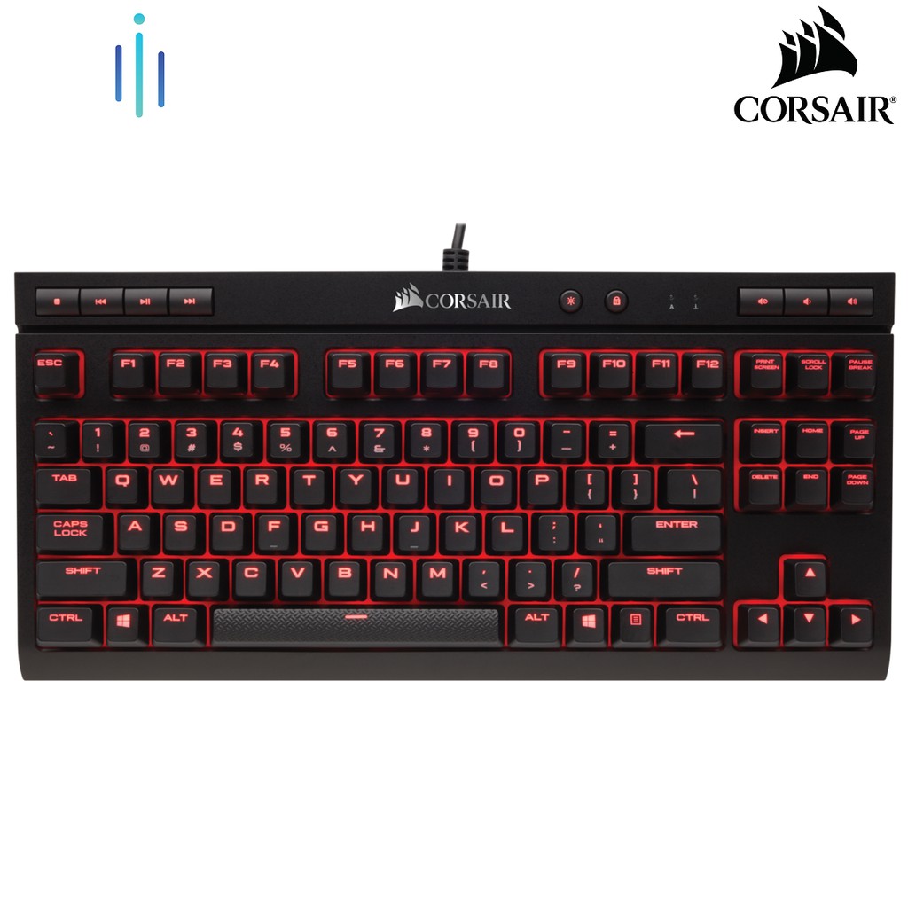 Bàn phím cơ CORSAIR K63 Có dây - Mx Red - Chính Hãng