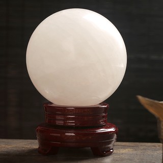 [XẢ KHO size 0.9 Kg] Cầu T.A Trắng Phong Thủy mạng KIM và THỦY nặng 0.9 Kg, đường Kính 9cm - Phong Thủy Thành Đô