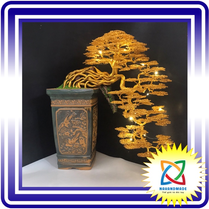 Dây nhôm mạ màu 500g/cuộn nguyên liệu làm bonsai handmade
