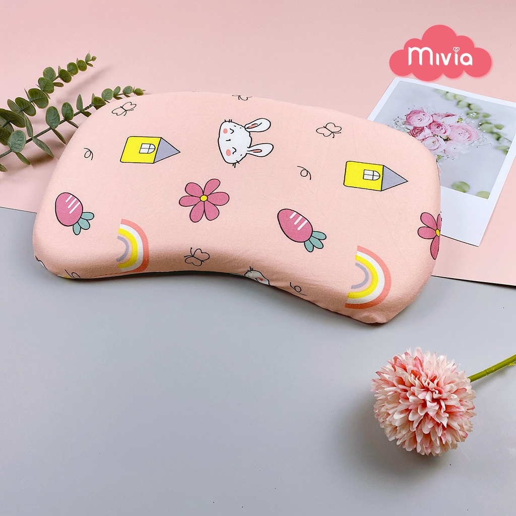 Gối cao su non, gối cao su chống méo, bẹp đầu cho bé
