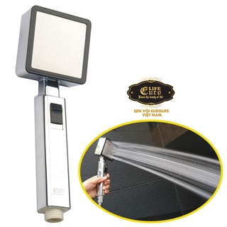 Tay sen tăng áp 1 chế độ chảy eurolife el-h113 - chỉ gồm 1 tay sen