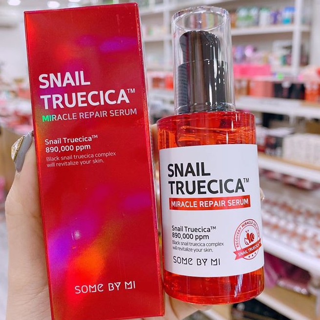 Tinh Chất Mờ Sẹo, Mụn, Thâm Mụn Ốc Sên Snail Truecia Miracle Repair Some By Mi 50ml