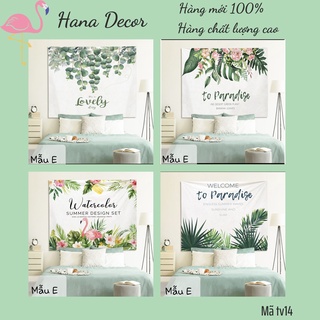 tv14 tranh vải treo tường trang trí mẫu E phần 1 tropical hồng hạc size lớn nhất 2m