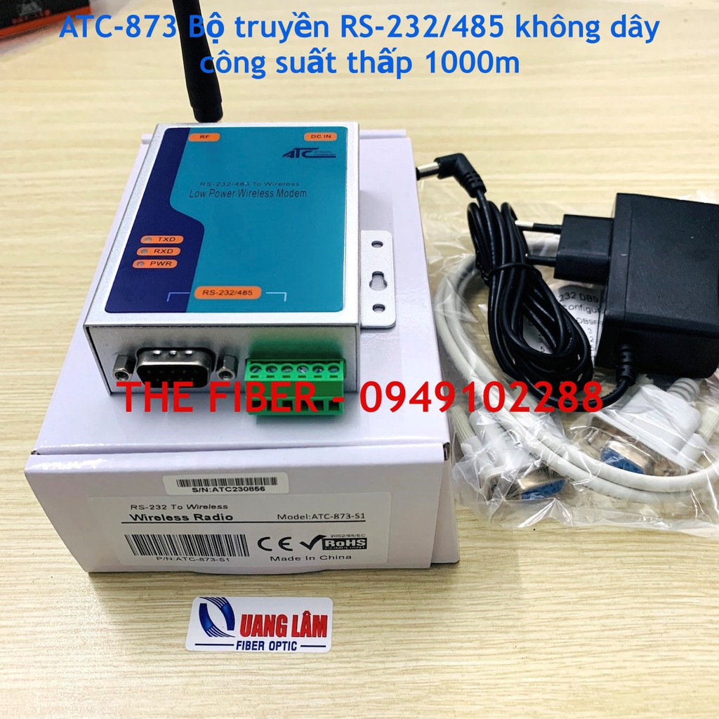 ATC-873 Bộ truyền RS-232/485 không dây công suất thấp (1000m) - Giá đã bao gồm VAT - Hãng ATC